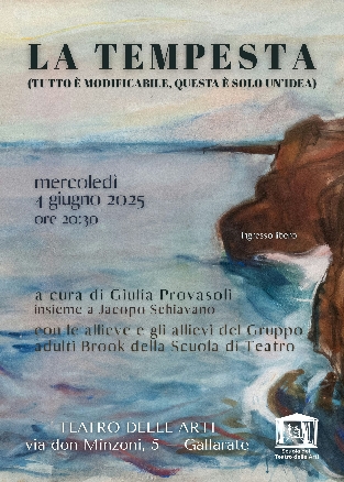 LA TEMPESTA (tutto è modificabile, questa è solo un’idea)