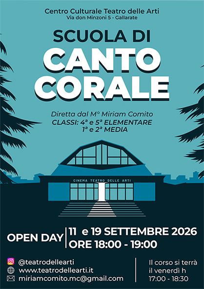 OPEN DAY SCUOLA DI CANTO CORALE 2026